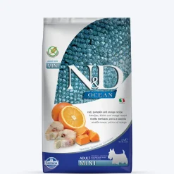 Farmina N&D Grain Free Pumpkin Codfish & Orange Mini Breed Dry Adult Dog Food