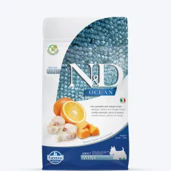 Farmina N&D Grain Free Pumpkin Codfish & Orange Mini Breed Dry Adult Dog Food