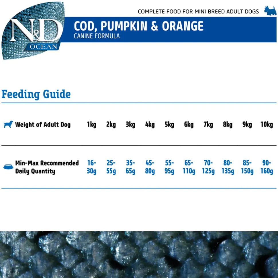 Farmina N&D Grain Free Pumpkin Codfish & Orange Mini Breed Dry Adult Dog Food