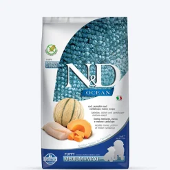 Farmina N&D Ocean COD Pumpkin & Cantaloupe Melon Grain Free Medium & Maxi Breed Dry Puppy Food