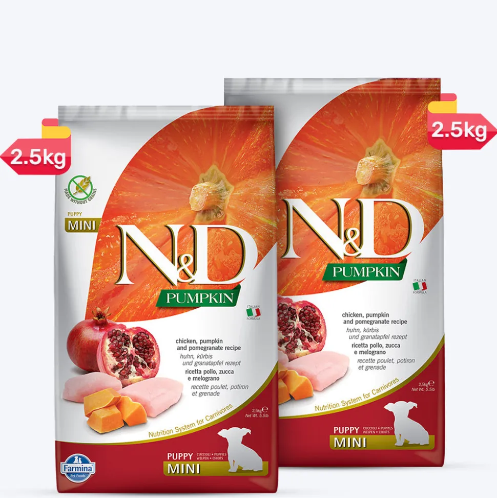Farmina N&D Pumpkin Chicken & Pomegranate Grain Free Mini Breed Dry Puppy Food