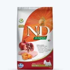 Farmina N&D Pumpkin Chicken & Pomegranate Grain Free Mini Breed Dry Adult Dog Food