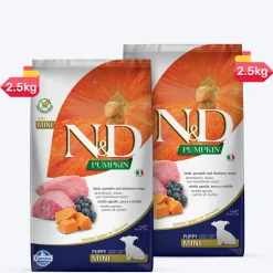 Farmina N&D Pumpkin Lamb & Blueberry Grain Free Mini Breed Dry Puppy Food