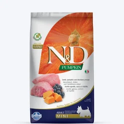 Farmina N&D Pumpkin Lamb & Blueberry Grain Free Mini Breed Dry Adult Dog Food