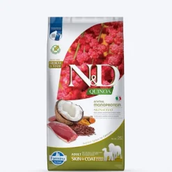 Farmina N&D Quinoa (Skin & Coat) Duck, Coconut & Turmeric Grain Free Medium & Maxi Breed Dry Dog Food