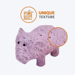 FOFOS Elephant Latex Squeaker Chew Toy For Dog - Purple