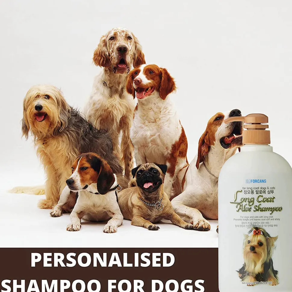 Forcans Long Coat Aloe Shampoo For Dog