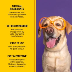 Furlicks Hip & Joint Peanut Butter Pet Oral Supplement For Cat and Dog - 45g (30 Strips)