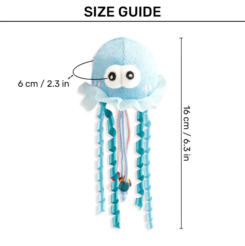 GiGwi Shining Friends Jellyfish With LED Light And Catnip Inside Toy For Cats