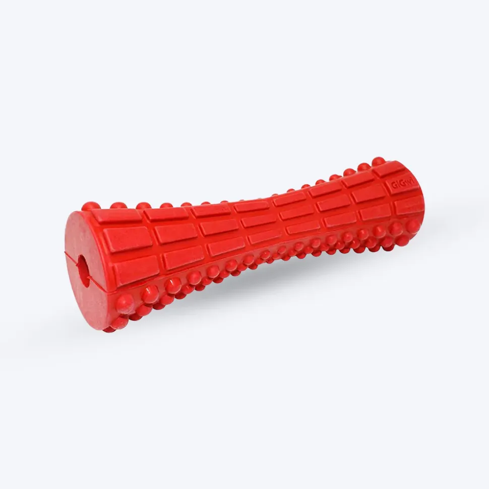 GiGwi Extra Durable Johnny Stick (Solid) Dog Chew Toy - Red