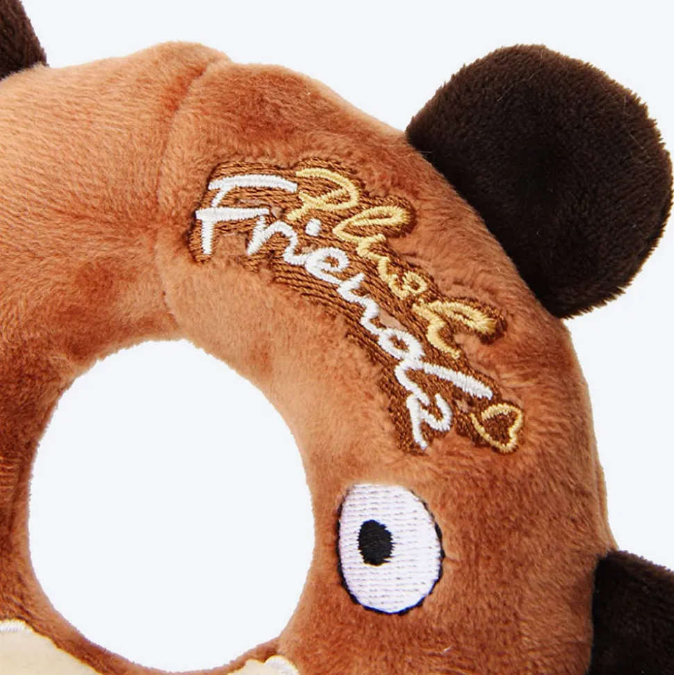 GiGwi Friendz Dog Plush Toy - Bear (with Foam Rubber Ring and Squeaker)