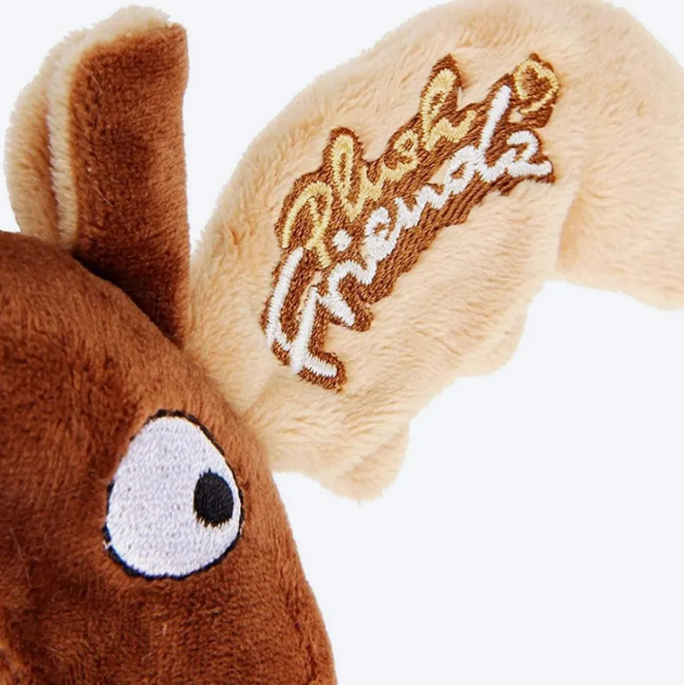 GiGwi Friendz Dog Plush Toy - Deer (with Foam Rubber Ring and Squeaker)