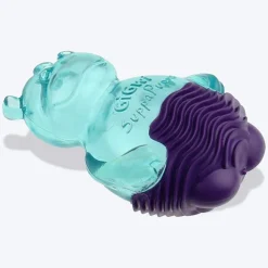 GiGwi Suppa Puppa Dog Toy - Hippo - Blue/Purple