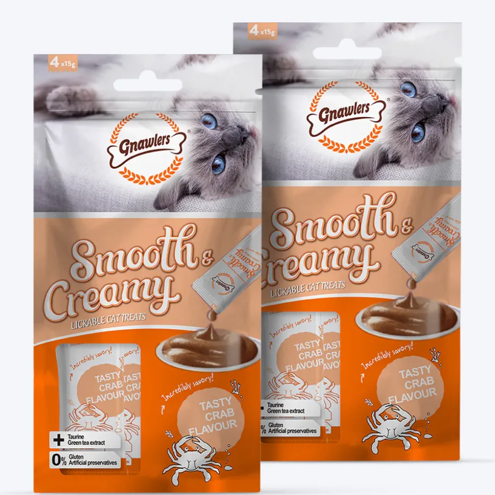Gnawlers Creamy Treats Crab Flavour for Cats- 60 g