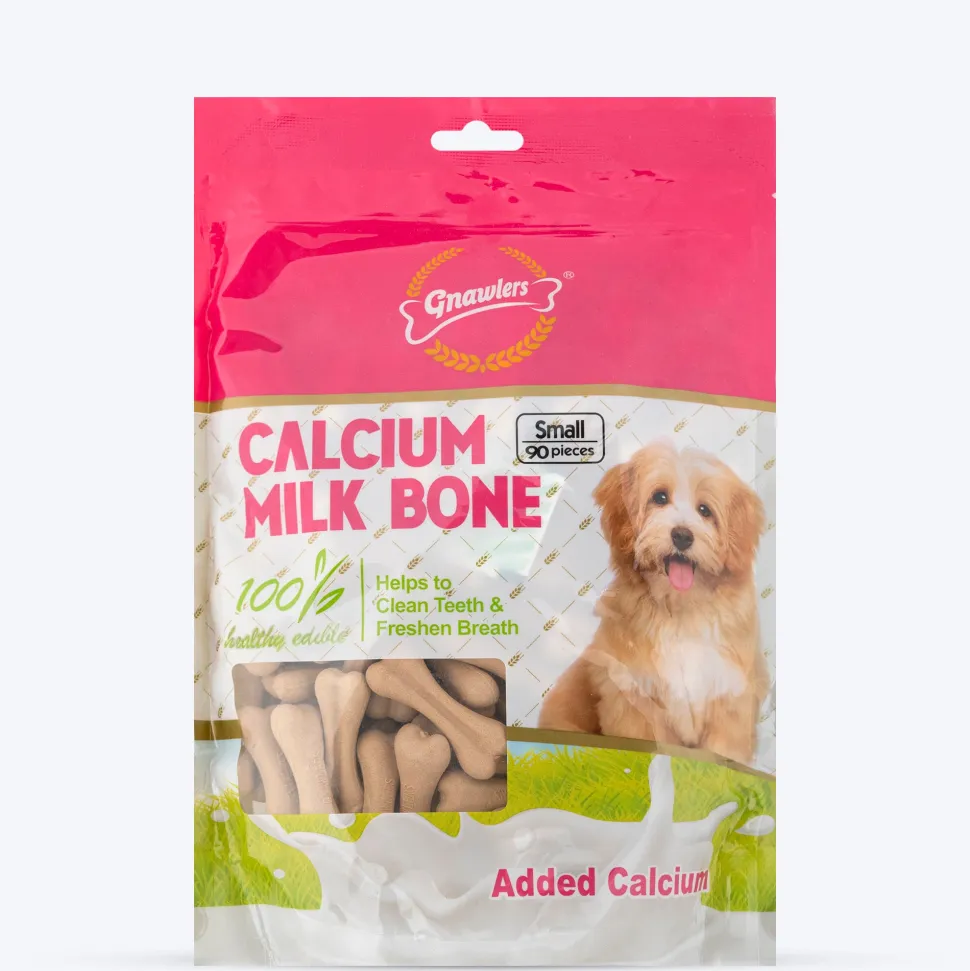 Gnawlers Calcium Milk Bones Dog Treats - Small