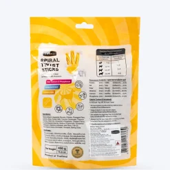 Goodies Spiral Twist Sticks Milk & Cheese Flavour For Dogs - 450 g