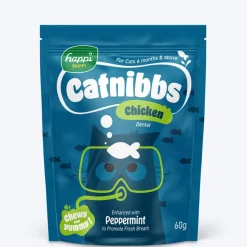 Happi Skippi Catnibbs Chicken Dental Chewy & Yummy Cat Treat - 60 gm (Best Before September'26)