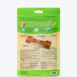 Happi Skippi Dental Chew Digestive Support Pumpkin & Mountain Yam Dog Treats - Petite 2.5 inch - 150 gm