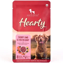 Hearty Chunky Lamb & Liver in Gravy Dog Food 70g