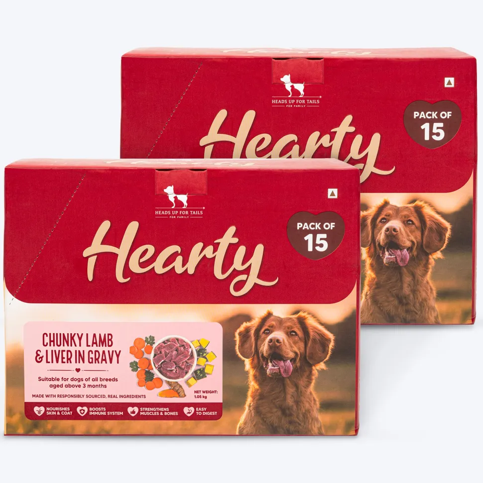 Hearty Chunky Lamb & Liver in Gravy Dog Food 70g
