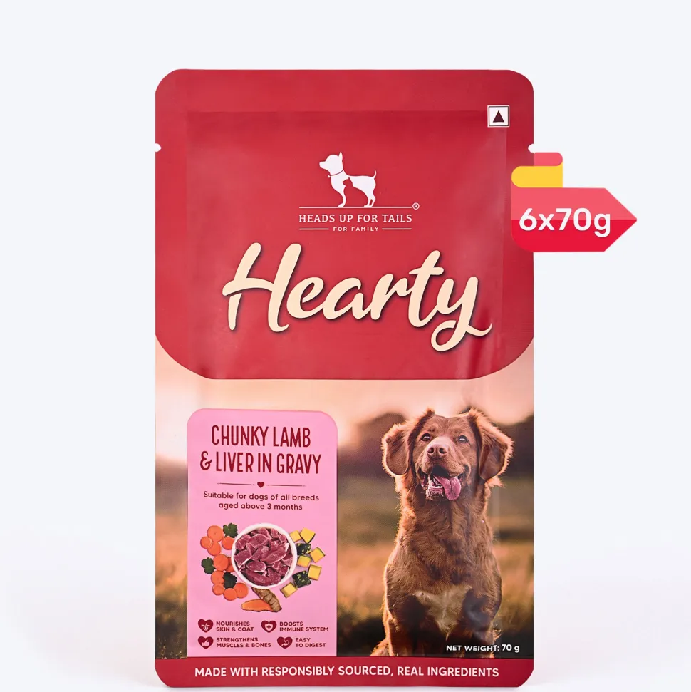 Hearty Chunky Lamb & Liver in Gravy Dog Food 70g