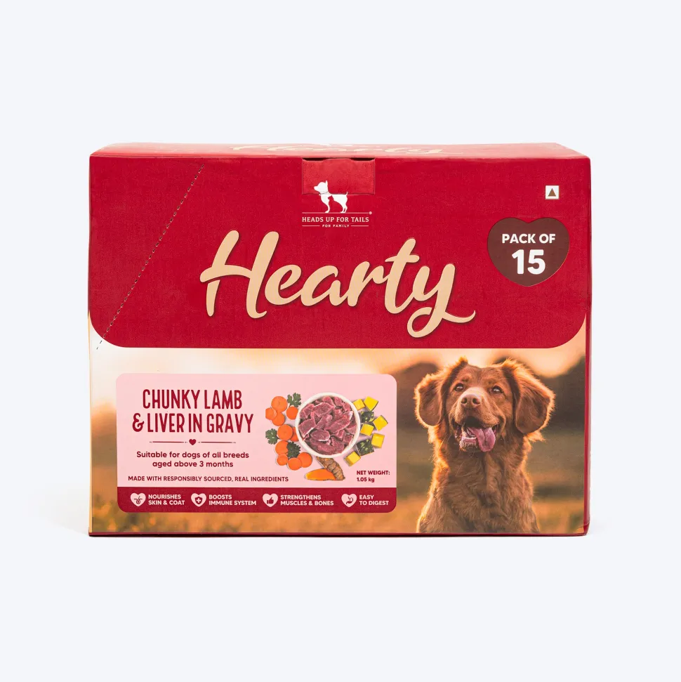 Hearty Chunky Lamb & Liver in Gravy Dog Food 70g