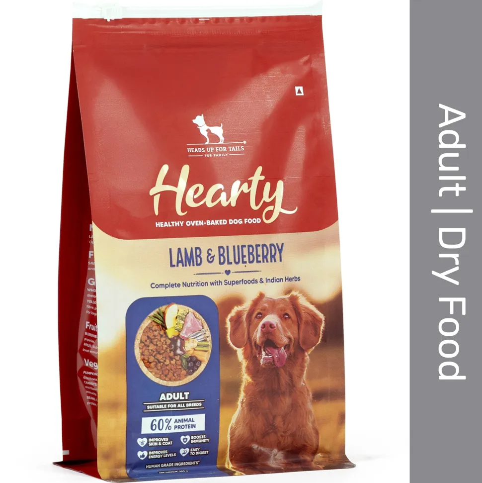 Hearty Oven-Baked Lamb & Blueberry Adult Dog Food All Breeds