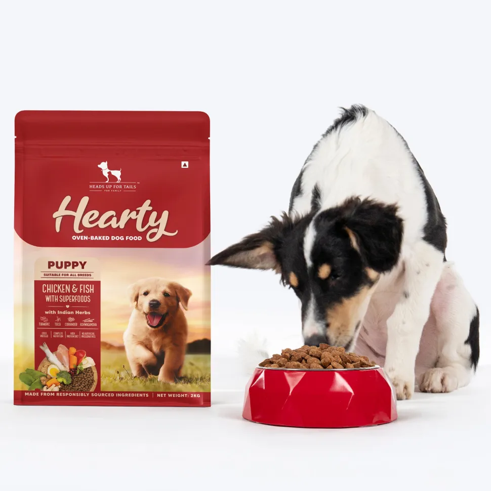 Hearty Oven-Baked Puppy Food Chicken & Fish with Superfoods