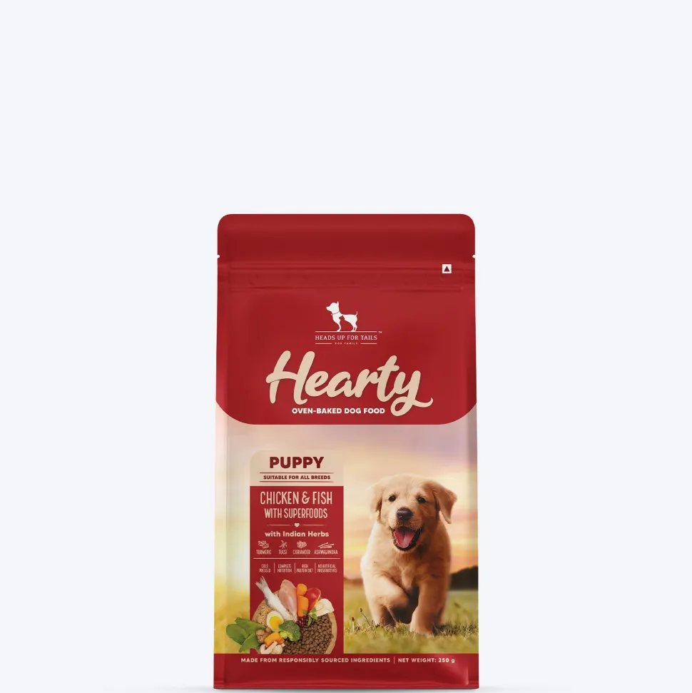 Hearty Oven-Baked Puppy Food Chicken & Fish with Superfoods