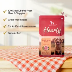 Hearty Shredded Chicken & Pumpkin in Gravy Wet Dog Food - Pack of 15 (70 gm each)
