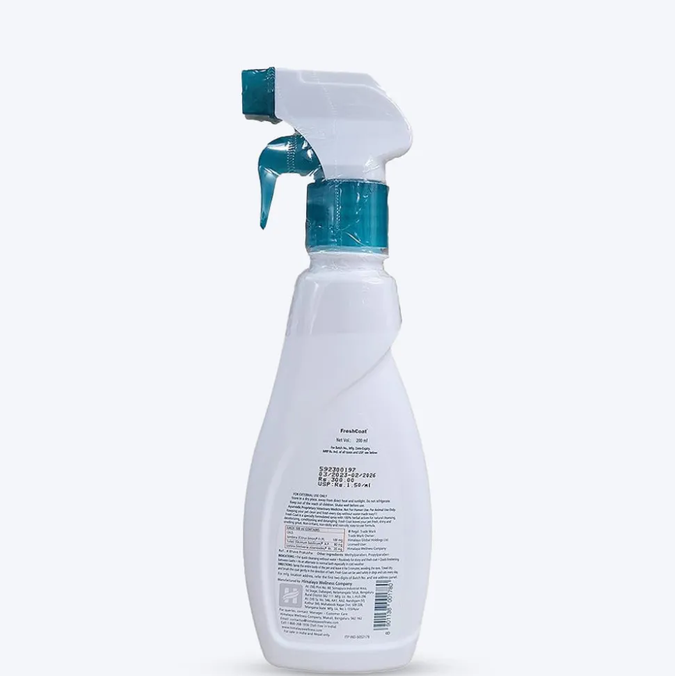 Himalaya FreshCoat No Rinse Spray for Dogs & Cats