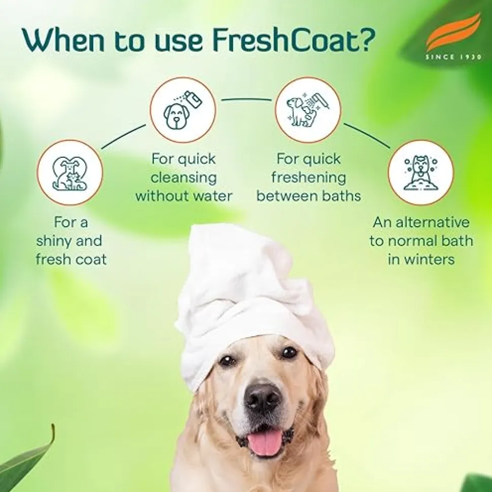Himalaya FreshCoat No Rinse Spray for Dogs & Cats