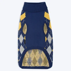 HUFT Argyle Dog Sweater - Navy