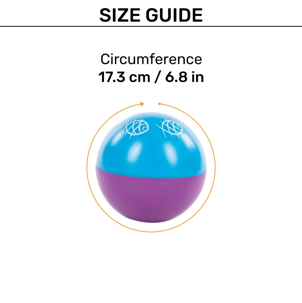 HUFT Baller Wobbler Toy For Cat - Blue & Purple