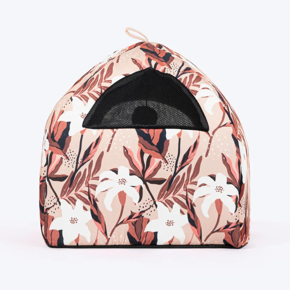 HUFT Blossom Breeze Cat Tent Bed - Powder White