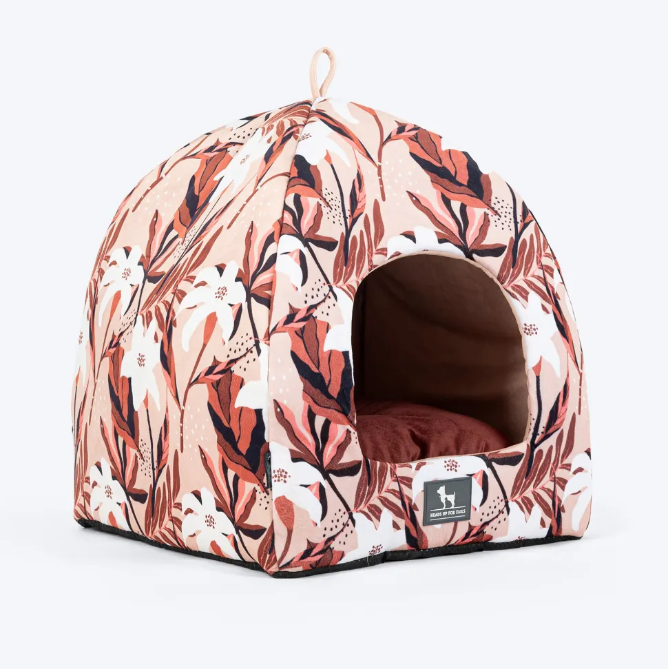 HUFT Blossom Breeze Cat Tent Bed - Powder White