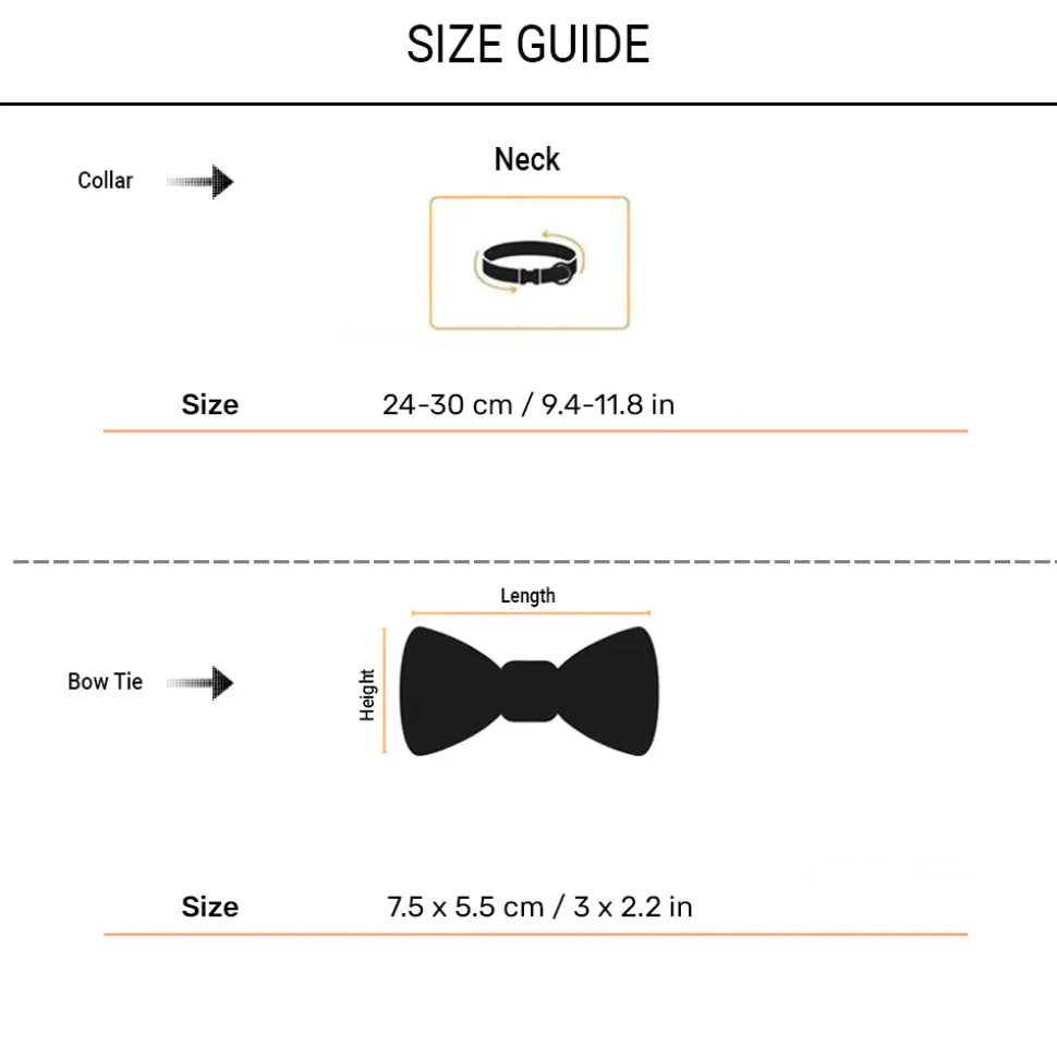 HUFT Brocade Dazzle Bow Tie With Strap For Cat - Purple