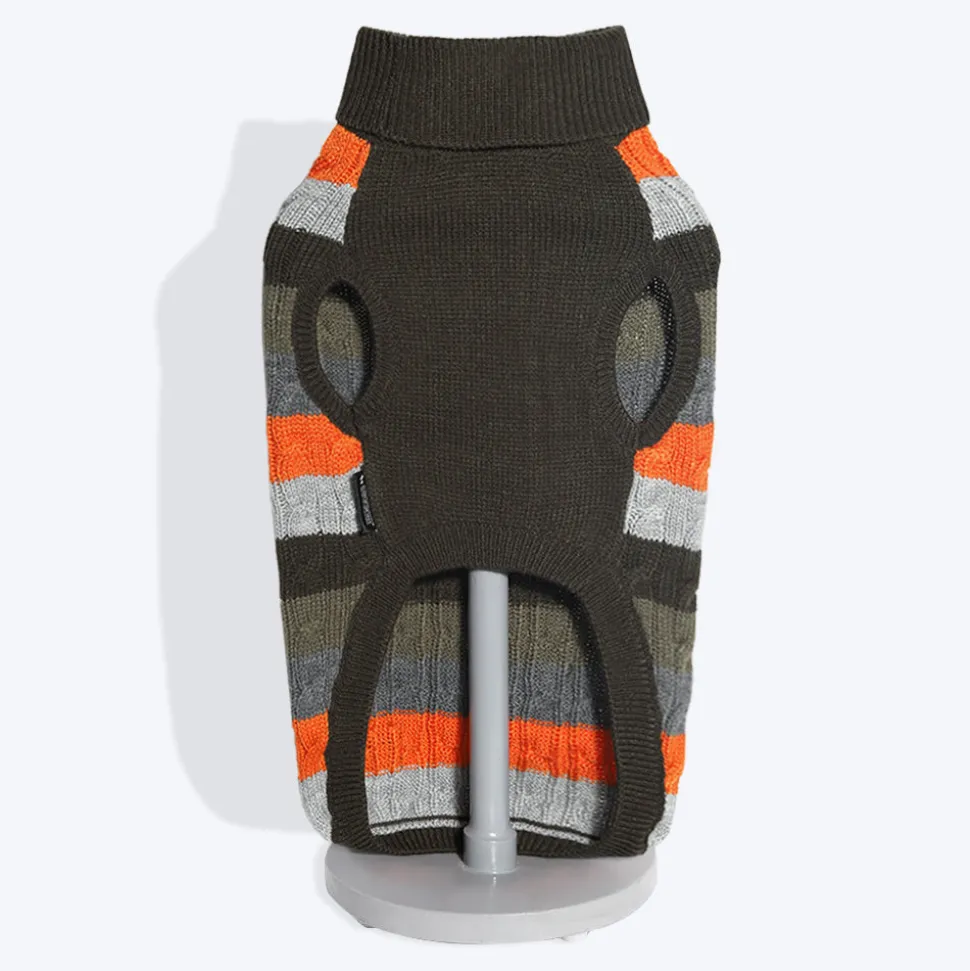 HUFT Cable Knit Dog Sweater - Grey