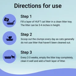HUFT Cat Litter (Natural & Clumping) - Unscented - 5 kg