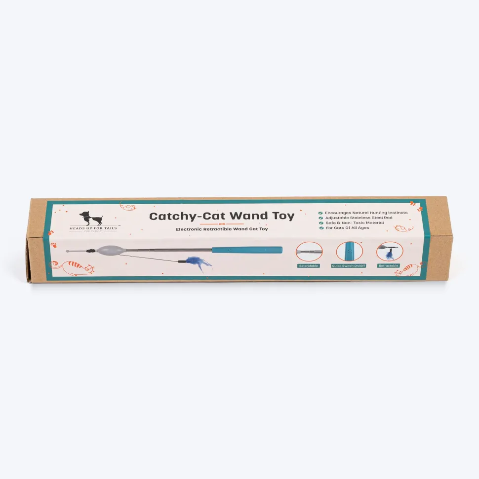 HUFT Catchy-Cat Wand Toy For Cat - Blue