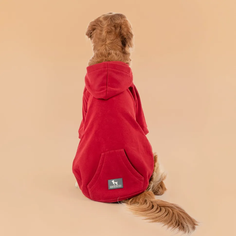 HUFT Cherry Sweet Sweatshirt With Hood For Big Dog - Red