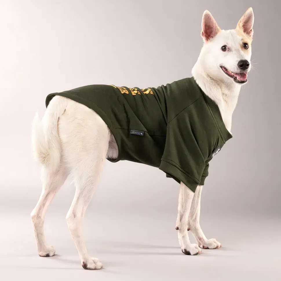HUFT Chief Cuddle Officer Pet Sweatshirt - Green