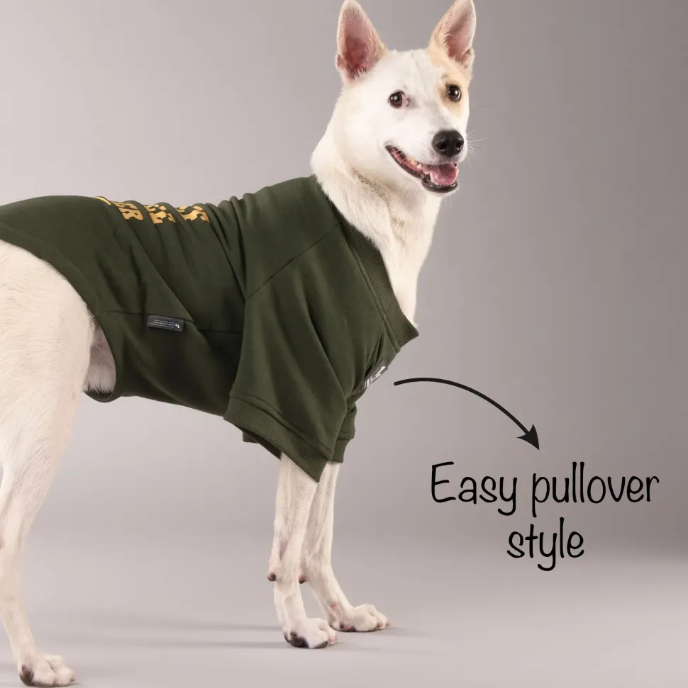 HUFT Chief Cuddle Officer Pet Sweatshirt - Green