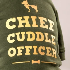 HUFT Chief Cuddle Officer Pet Sweatshirt - Green