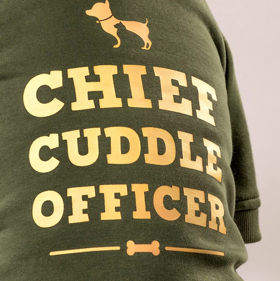 HUFT Chief Cuddle Officer Pet Sweatshirt - Green