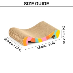 HUFT Clawsome Scratcher For Cat - Multicolor