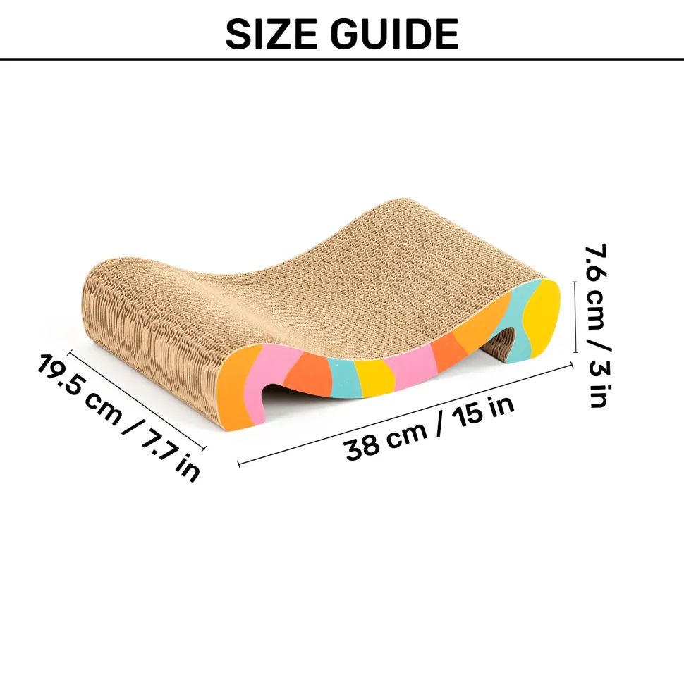 HUFT Clawsome Scratcher For Cat - Multicolor