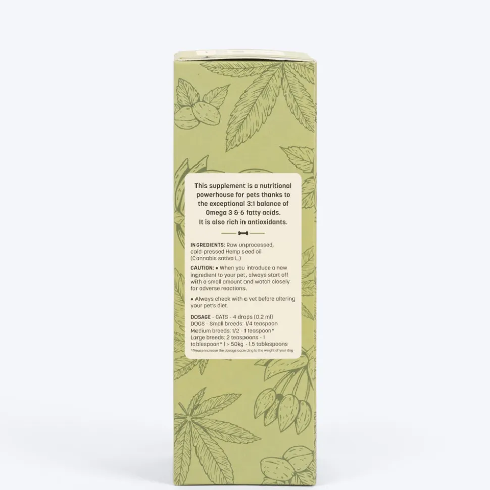HUFT Cold Pressed Hemp Seed Oil For Dogs and Cats - 200 ml