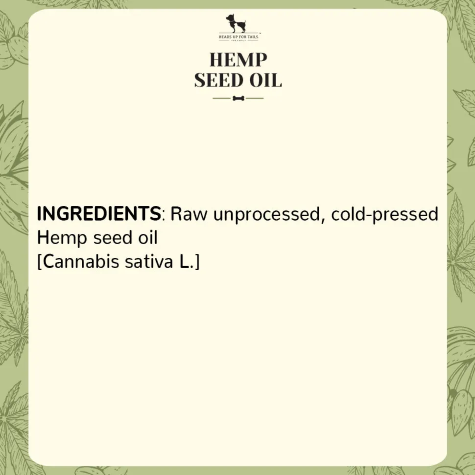 HUFT Cold Pressed Hemp Seed Oil For Dogs and Cats - 200 ml