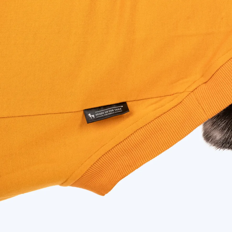 HUFT Colour Block Hoodie Pet Sweatshirt - Mustard